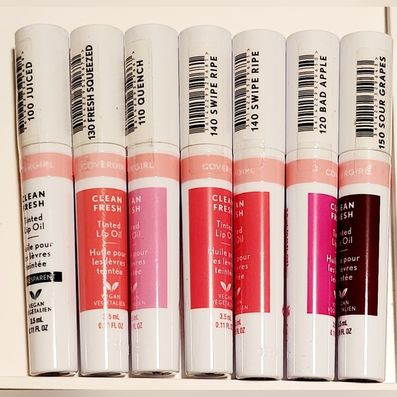NWT COVERGIRL CLEAN FRESH TINTED LIP OIL N°130 FRESH SQUEEZED! BUY 2 FOR $10! - Picture 12 of 16